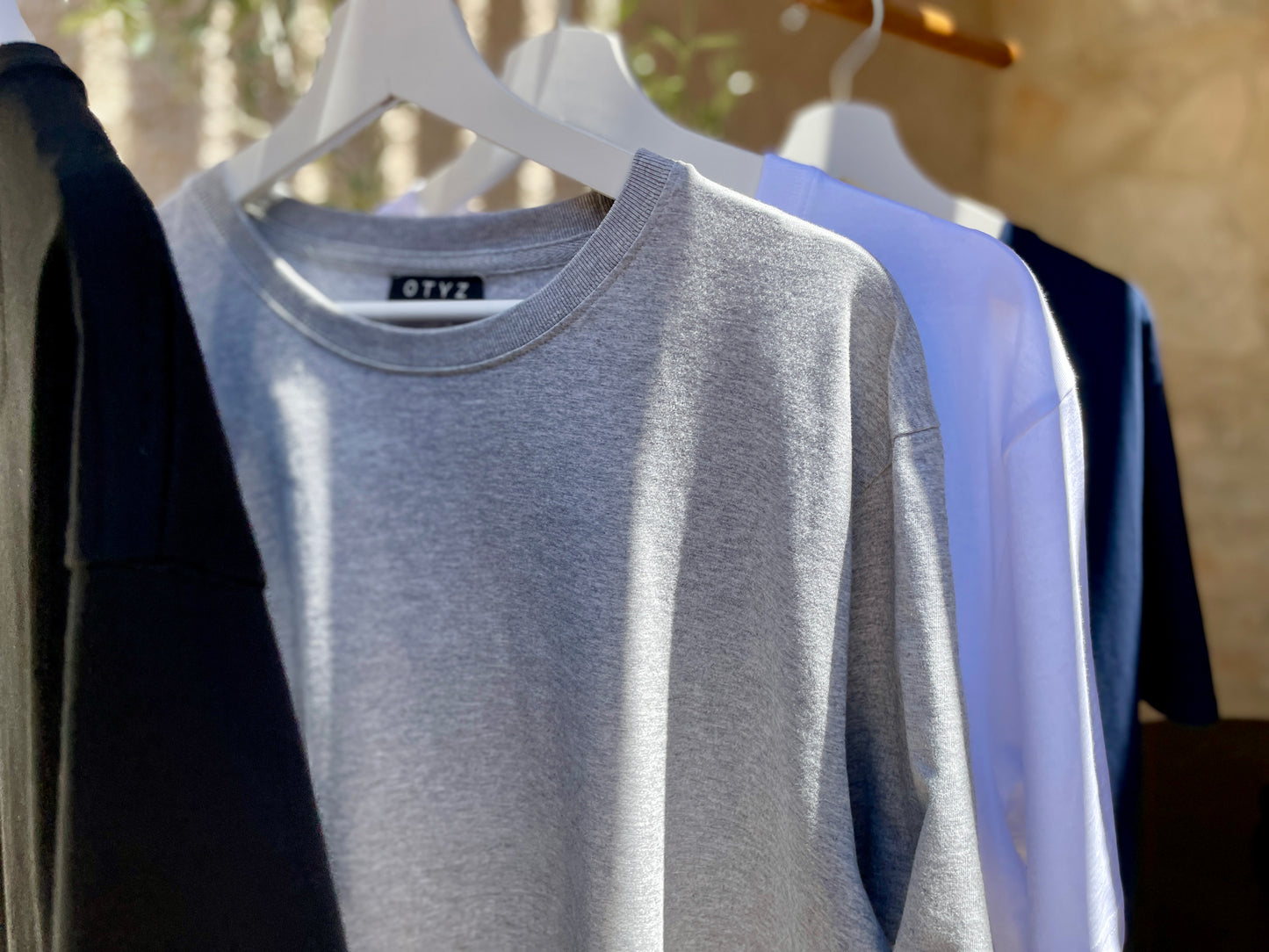 Tshirt Grau BioBaumwolle Fair Hochwertiges TShirt OTYZ