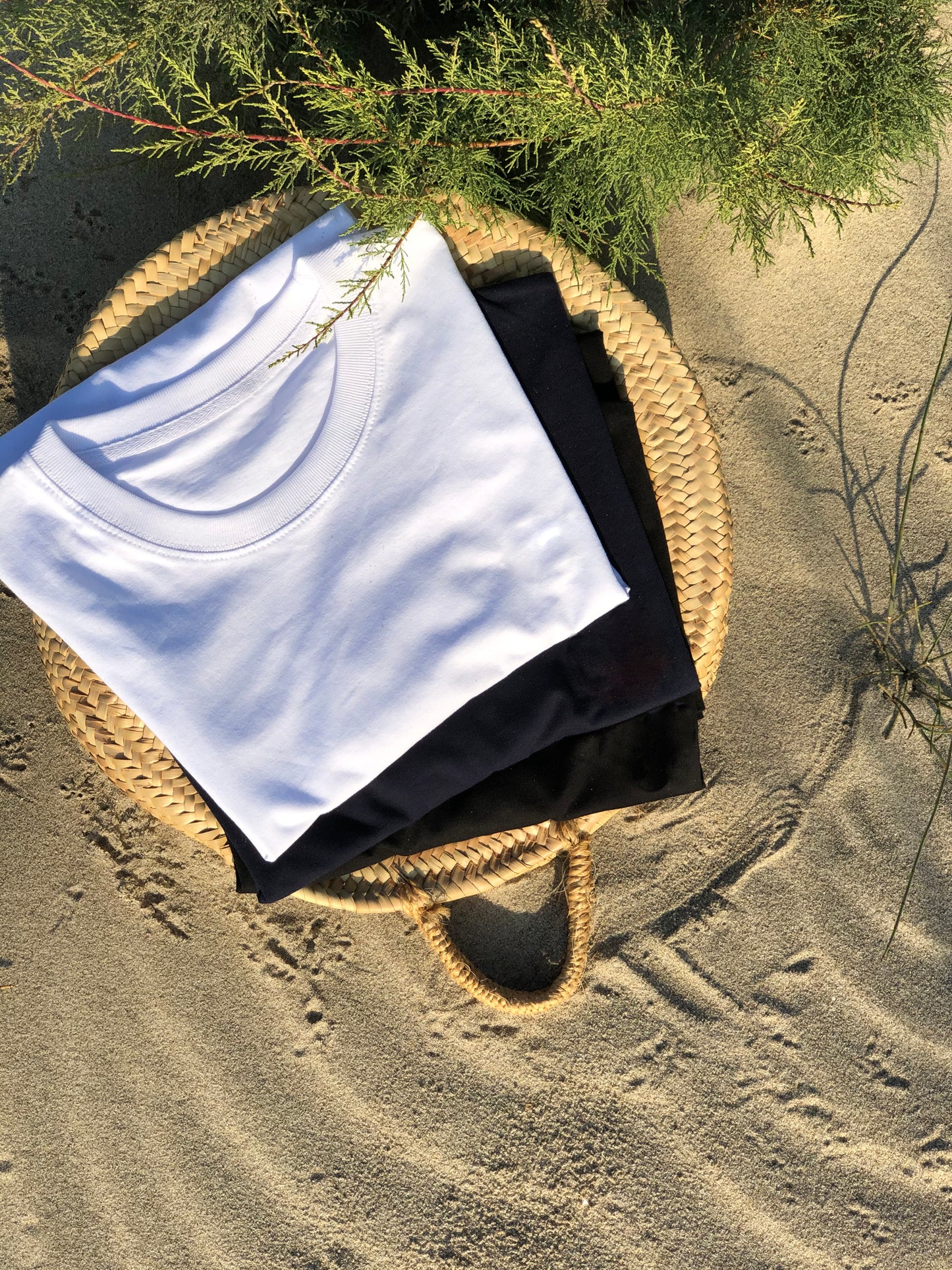 T-Shirt Bio Baumwolle Blau Stick